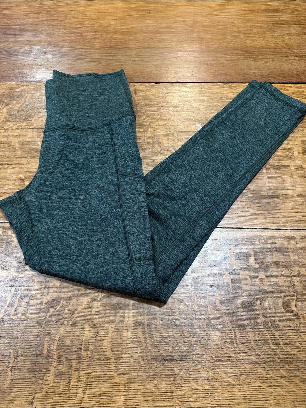 aerie women’s chill‎ play move High-Rise Heathered Forest Green Leggings sz med